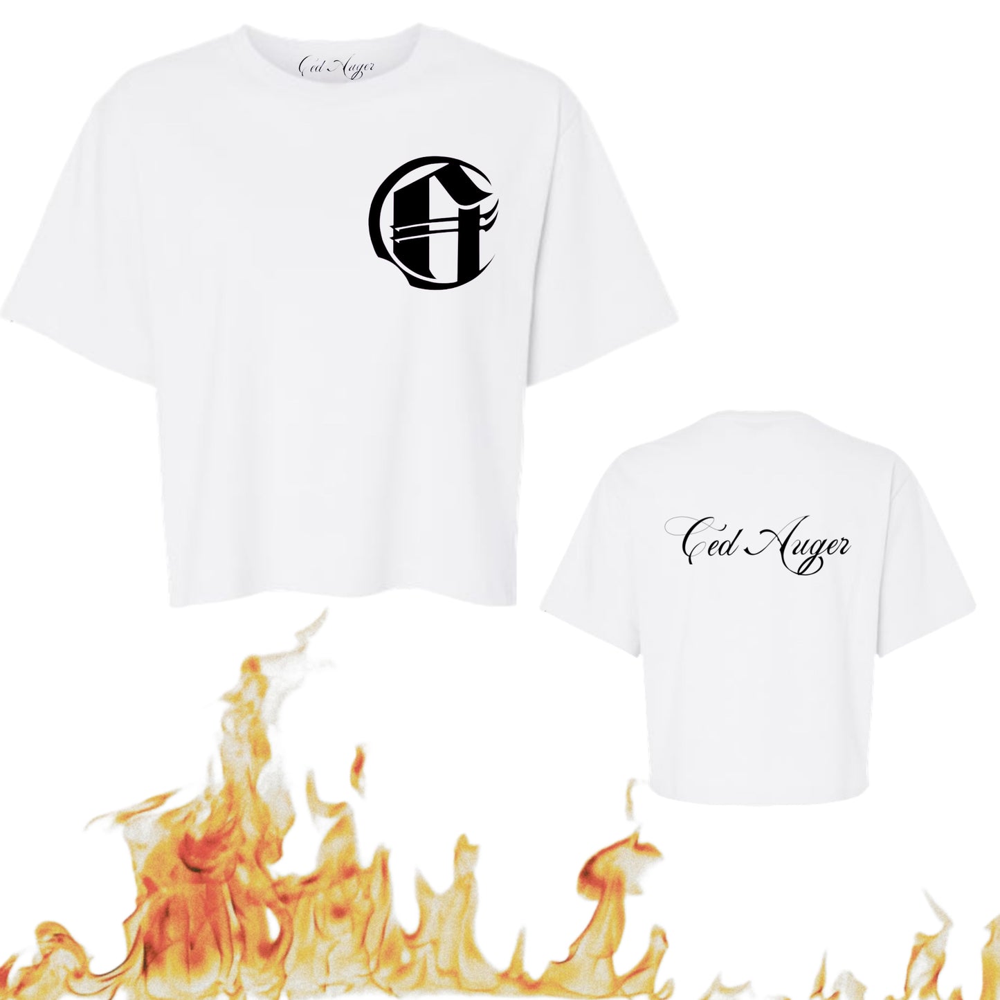 Crop Top T-Shirt Blanc