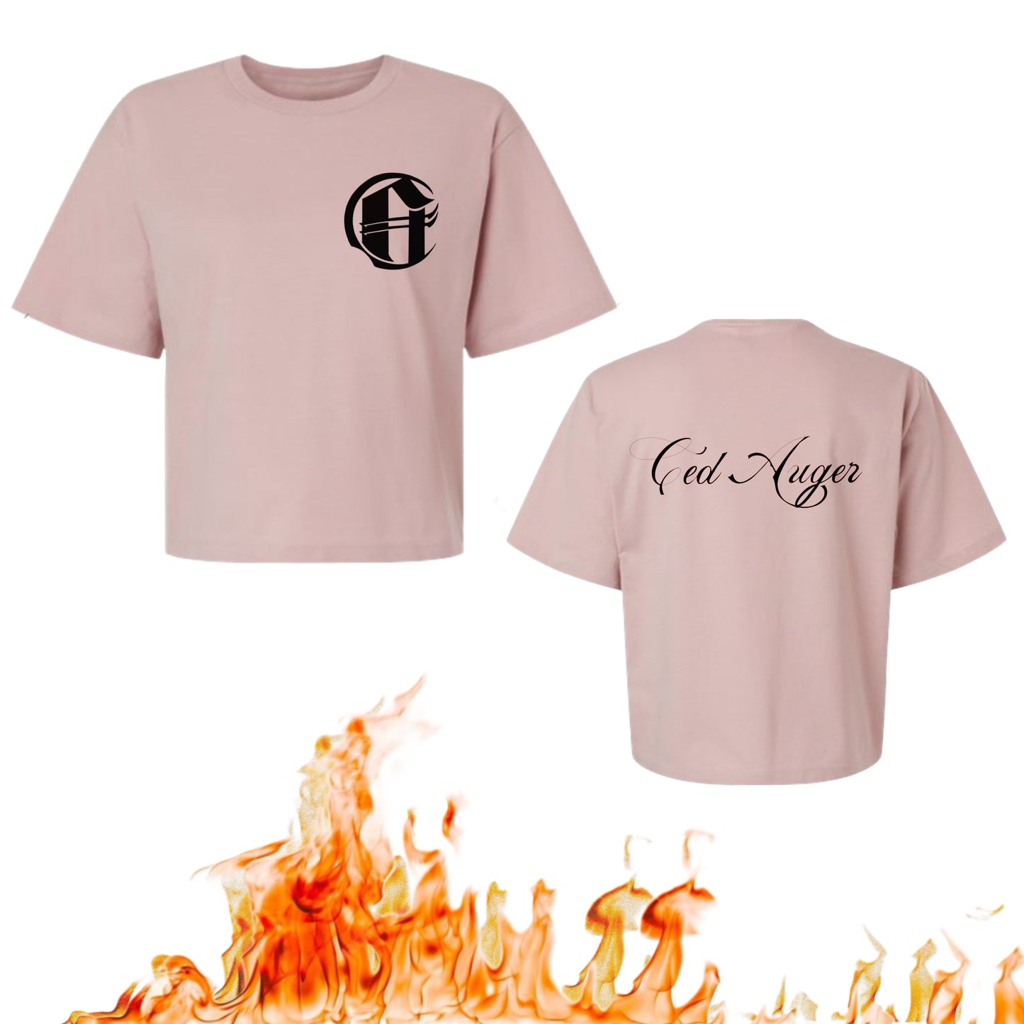 Crop Top T-Shirt Blush