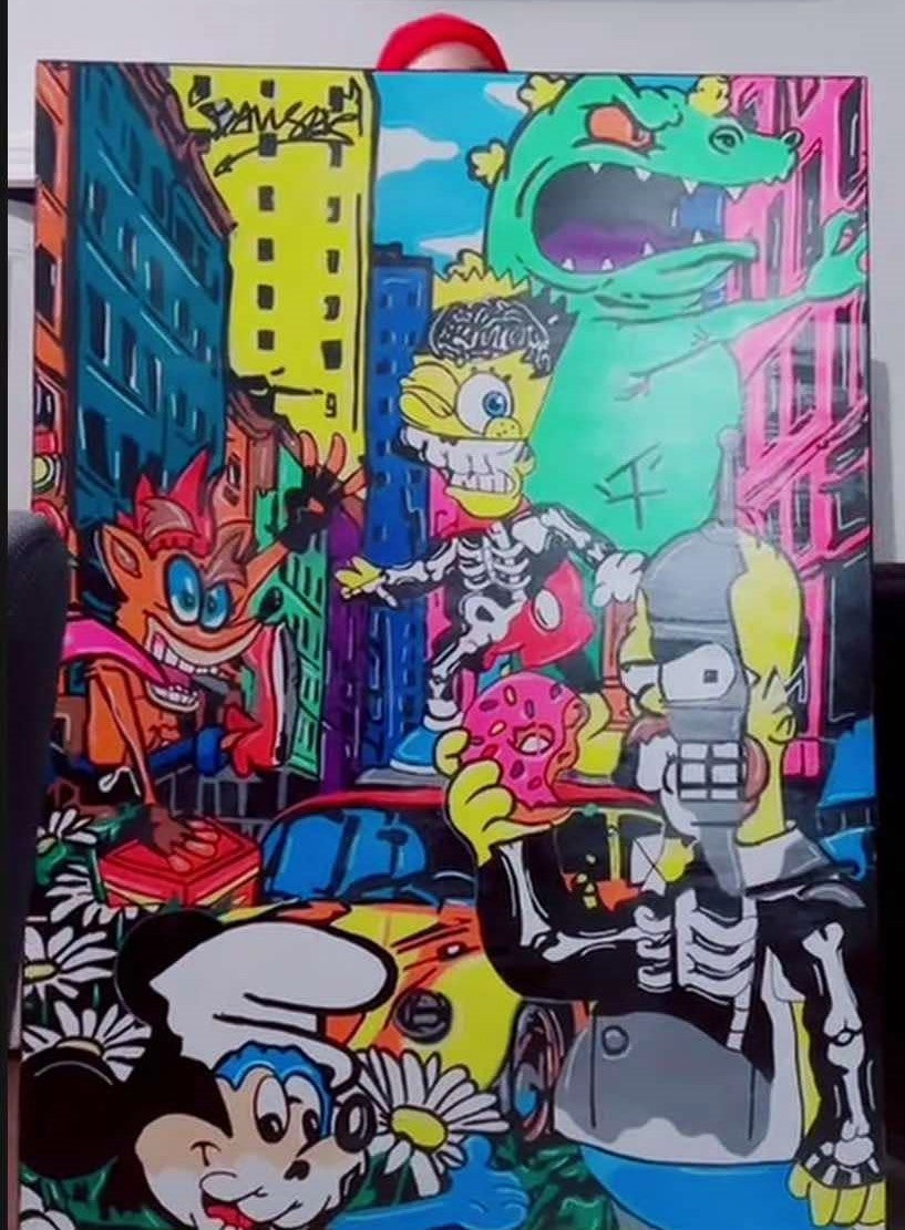 Cartoon 5 pied x 4 pied