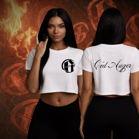 Crop Top T-Shirt Blanc