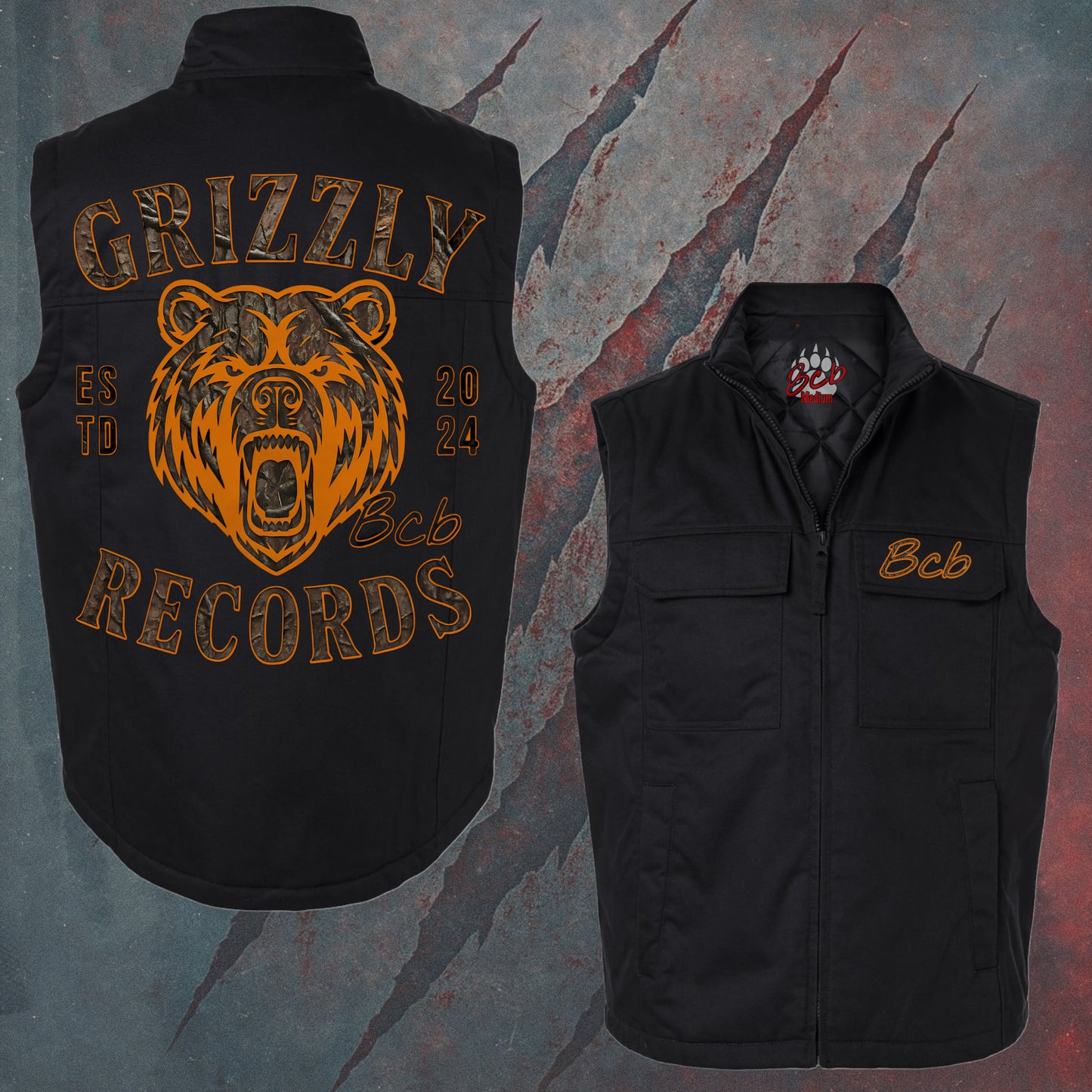 Veste Grizzly sans manche doublé