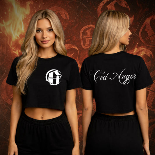 Crop Top T-Shirt Noir