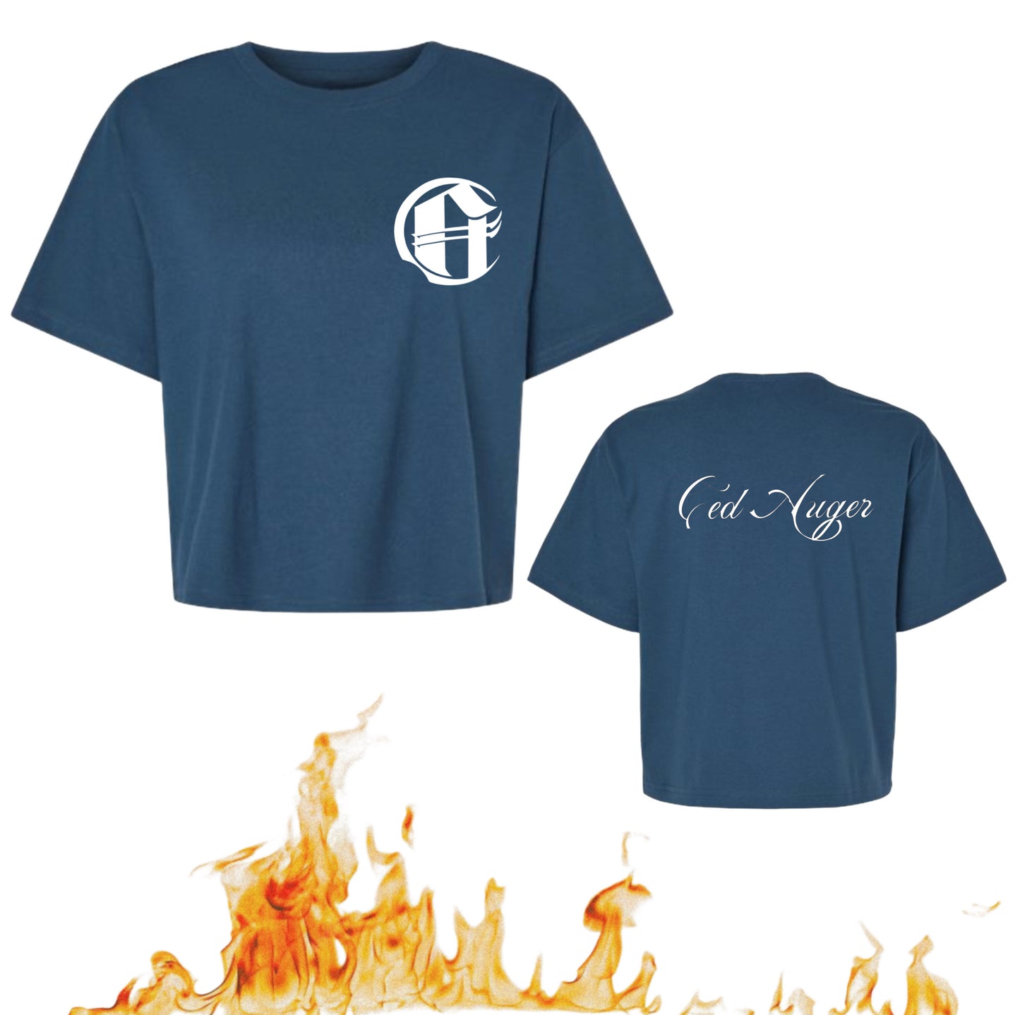 Crop Top T-Shirt Océan