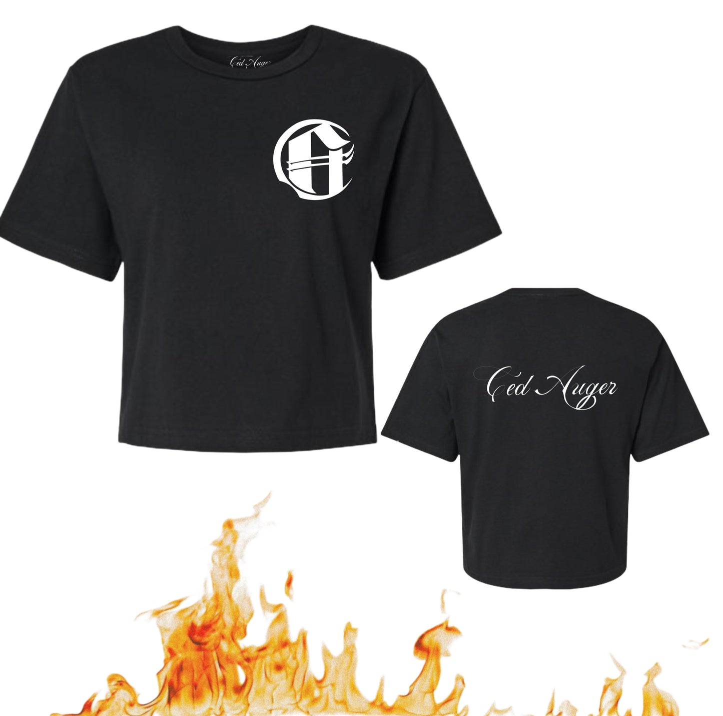 Crop Top T-Shirt Noir