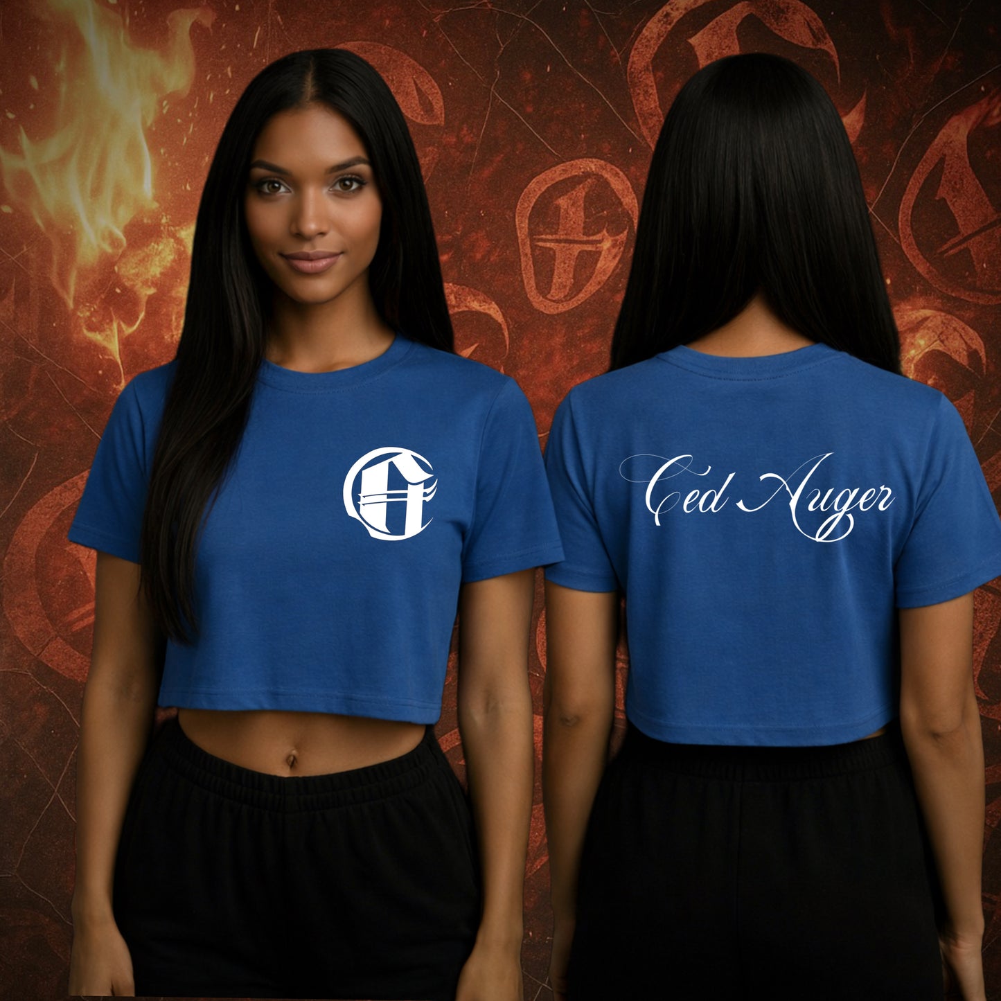 Crop Top T-Shirt Océan