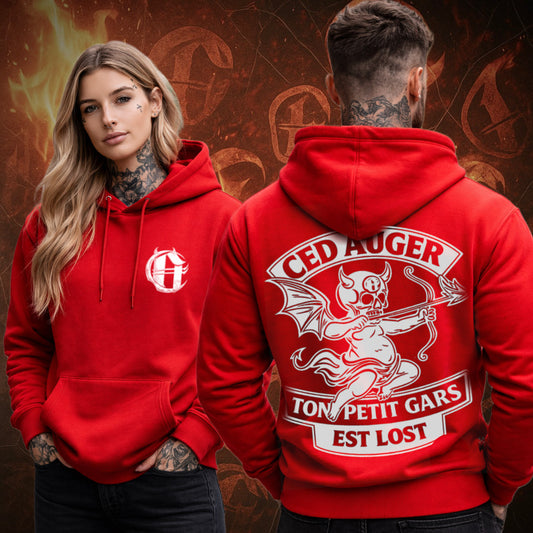 Hoodie Rouge ‘’Ton petit gars est Lost’’