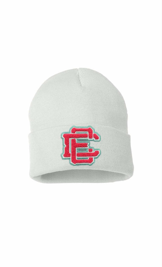 Tuque Blanche Logo Rose